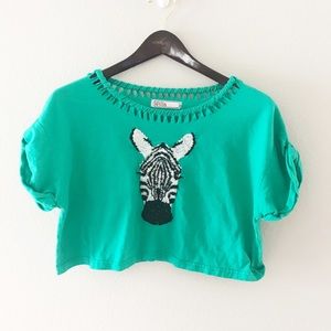 later first rate buying cheap Topshop Tops | Zebra Crop Top Embroidered Woven Tee | Poshmark later first rate buying cheap Topshop Tops | Zebra Crop Top Embroidered Woven Tee | Poshmark